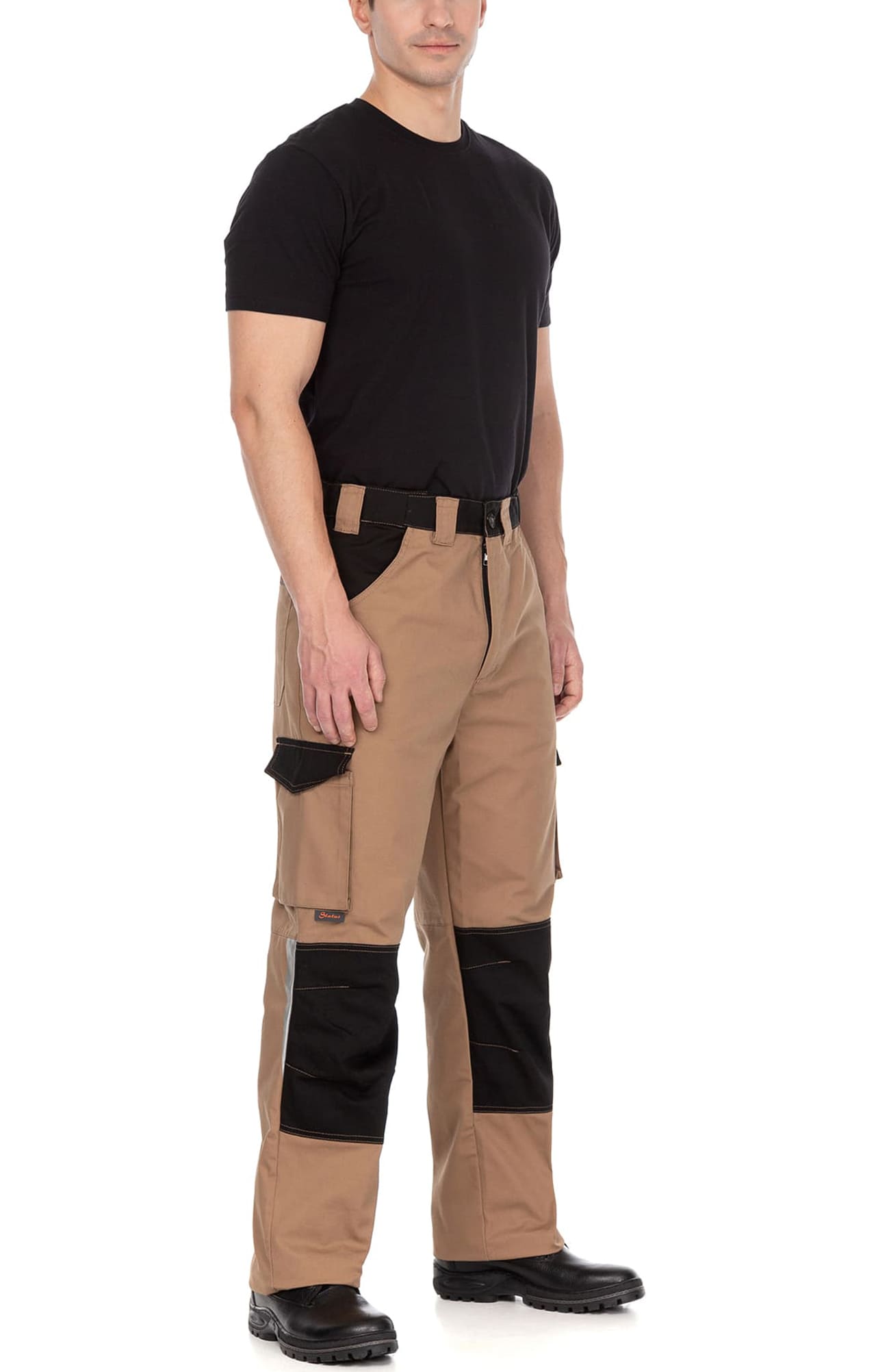 70071 Костюм  NEW бежевый с черным STATUS  Летняя спецодежда  размер 60-62/182-188  - Вид №10