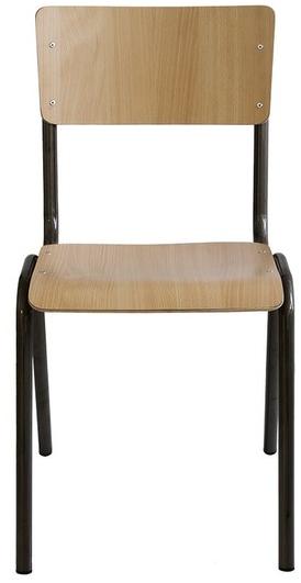 Vela Arredamenti Штабелируемый стул из трубчатого железа и дерева sun-id-1486047 - Вид №1