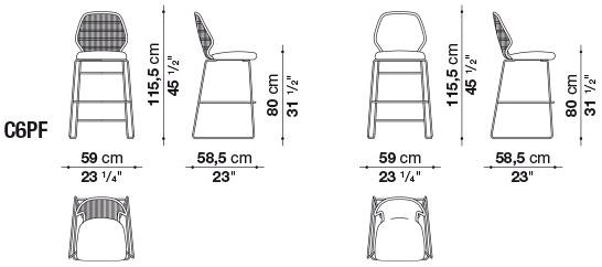 B&B Italia Outdoor Табурет садовый с подставкой для ног Crinoline sun-id-1371997 - Вид №1