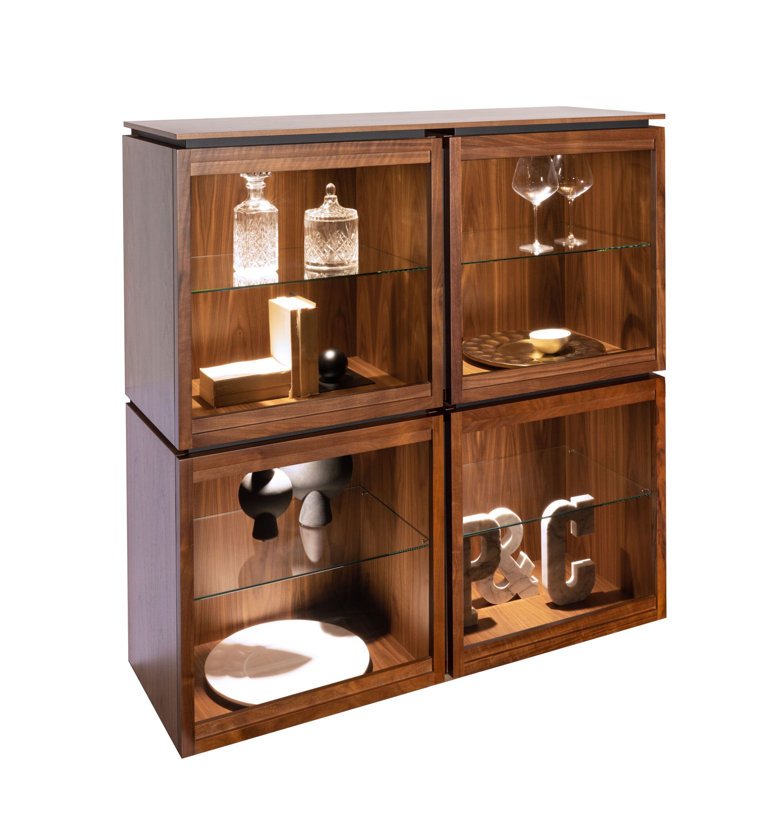 Деревянная секционная витрина Pacini & Cappellini MESH ARCH-00014068