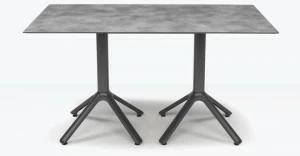 SCAB DESIGN Прямоугольный алюминиевый стол бок о бок Nemo