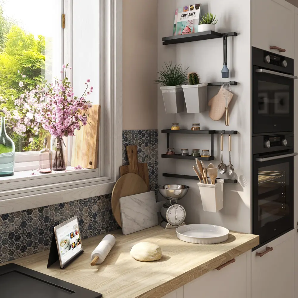 Delinia ID — Двухъярусная полка для специй на рейлинг 80135880 STLM-0013783 - Вид №15