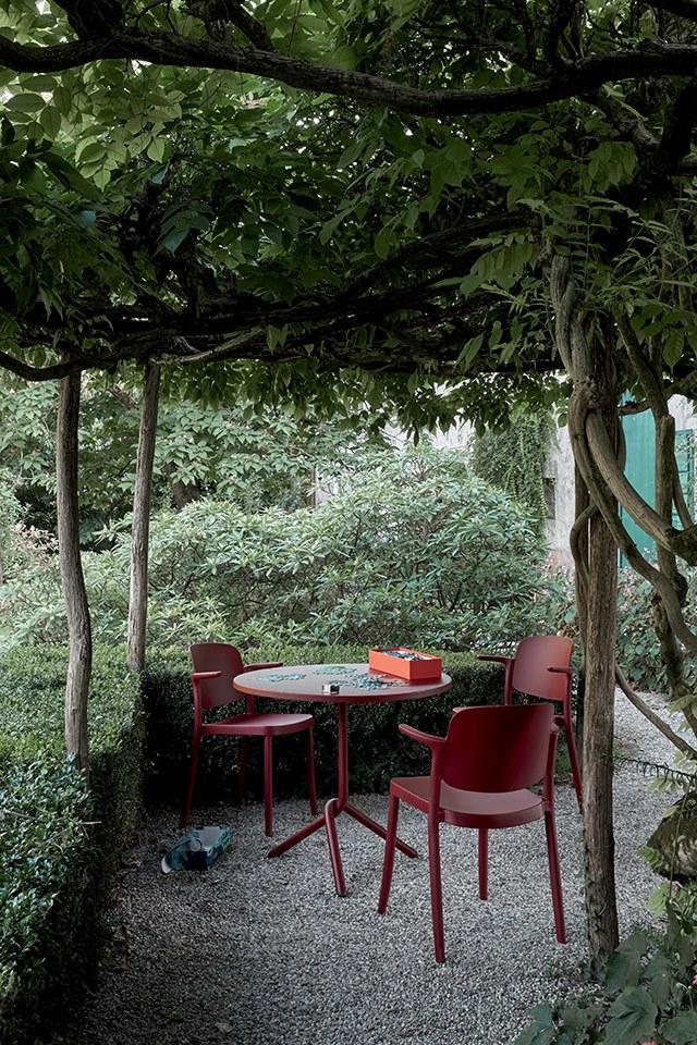 COLOS Стул из полипропилена штабелируемый с подлокотниками Piazza sun-id-1480609 - Вид №5