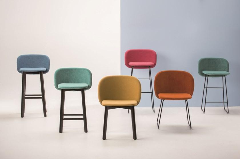 CHAIRS & MORE Высокий табурет из саночной ткани с подставкой для ног Chips sun-id-1472945 - Вид №7