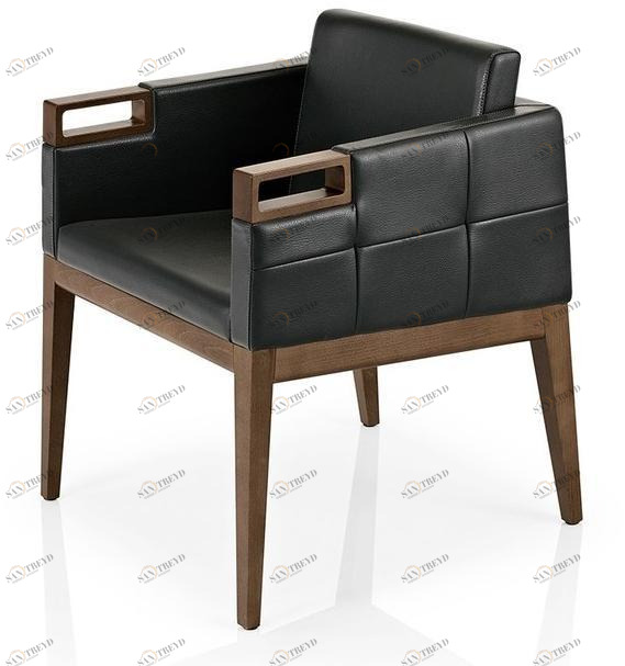 JMS Кожаное кресло с подлокотниками Roven M 580cr