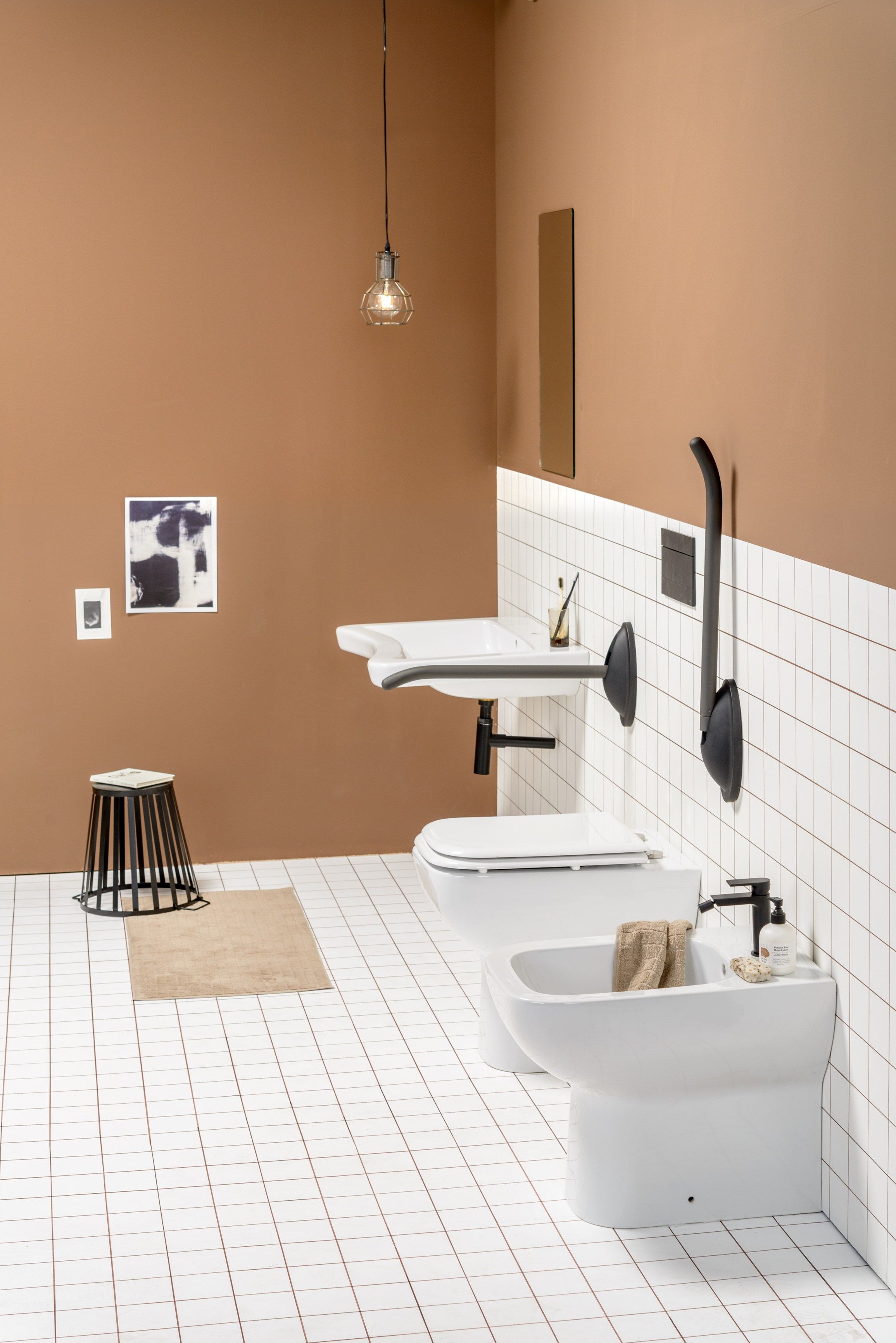 Стальная откидная ручка для ванной комнаты EVER Life Design Style-держатель для полотенец ARCH-00055509 - Вид №2