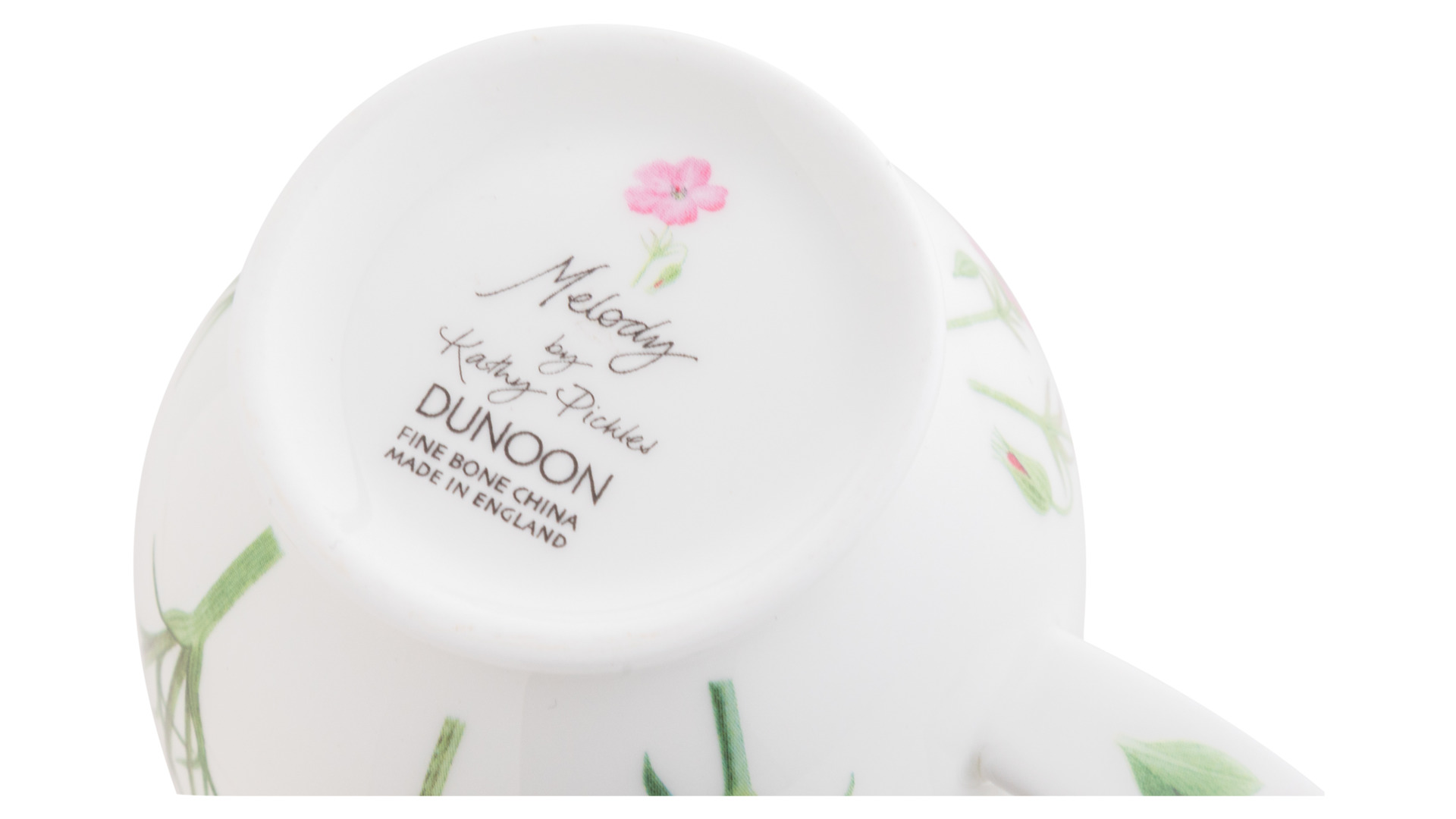 10671211 Dunoon Кружка Dunoon "Розовые цветы.Саффолк" 310мл Фарфор костяной  - Вид №4