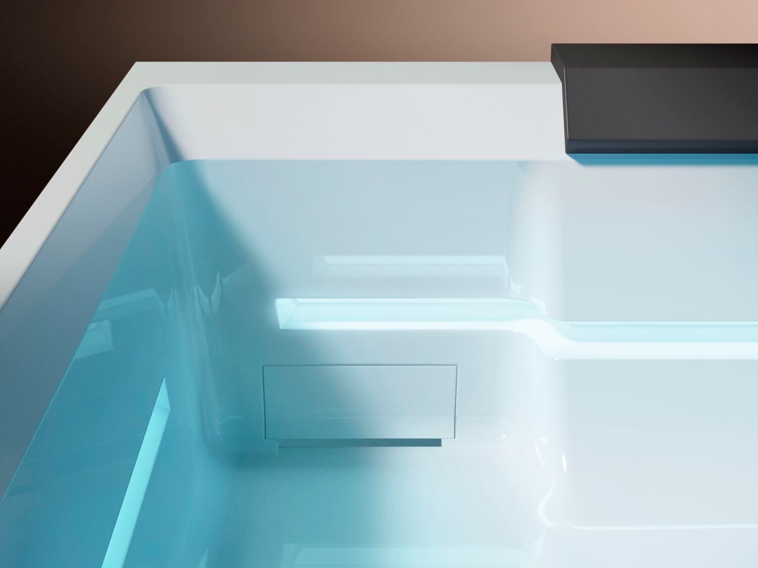 Квадратный мини-бассейн с гидромассажем Gruppo Treesse Minipiscine-Ghost ARCH-00032468 - Вид №2