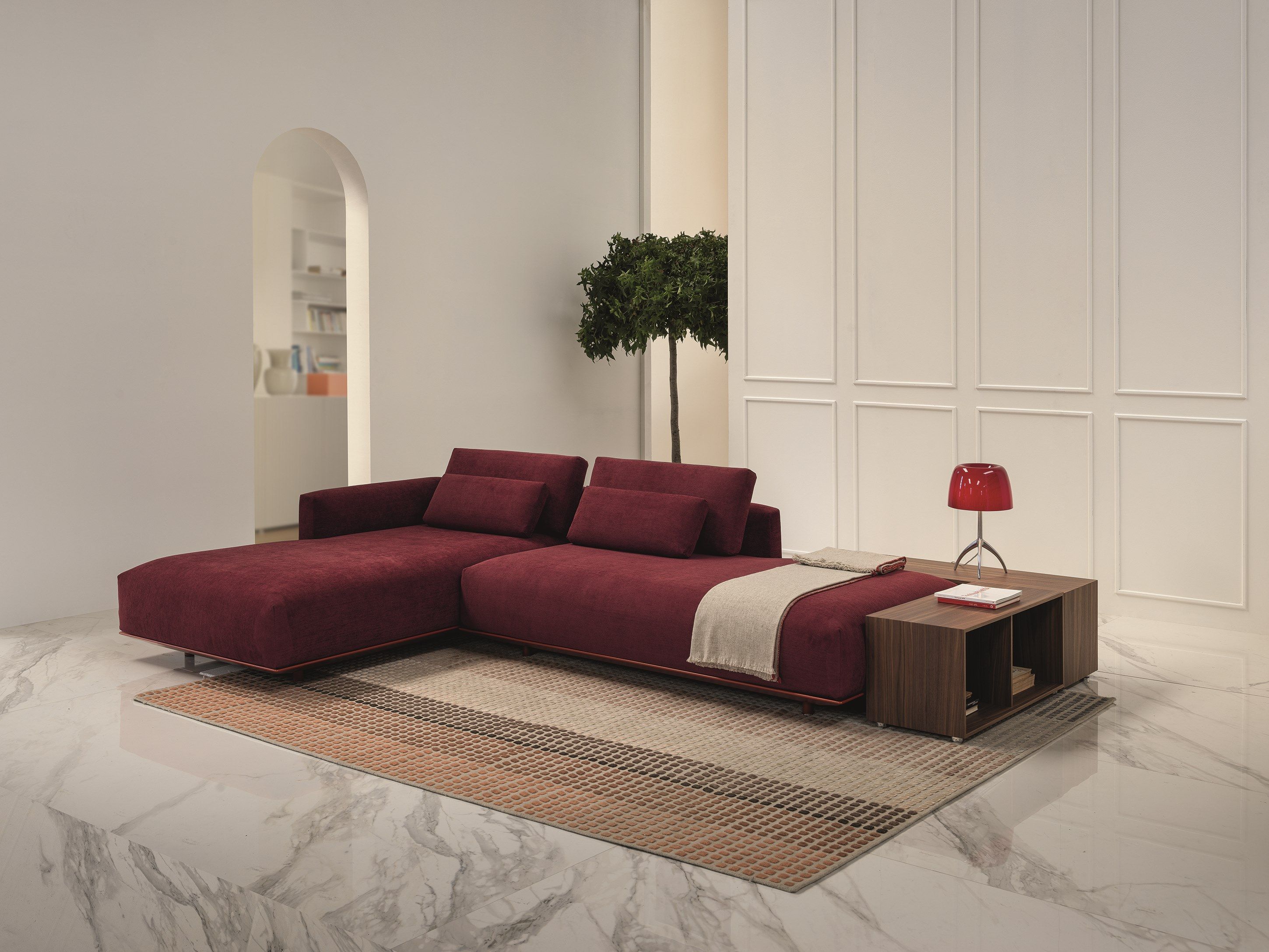 2-местный съемный диван из ткани или кожи Casamania & Horm Billie ARCH-00064860 - Вид №10