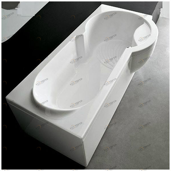 Ванна Gruppo treesse Simona V5671-DX белая прямоугольная правая VTLV5671DX