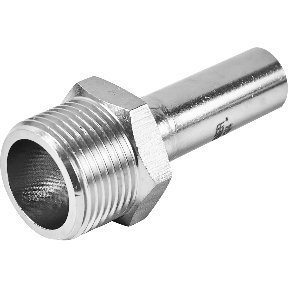 Муфта переходная Rommer 3/4"x15 мм НПр-НР нержавеющая сталь STLM-2040255
