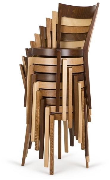 Paged Штабелируемый стул из бука с открытой спинкой sun-id-1515703 - Вид №2