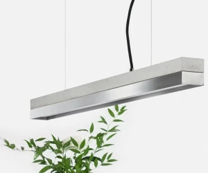 GANTlights Подвесной светильник из бетона и нержавеющей стали C