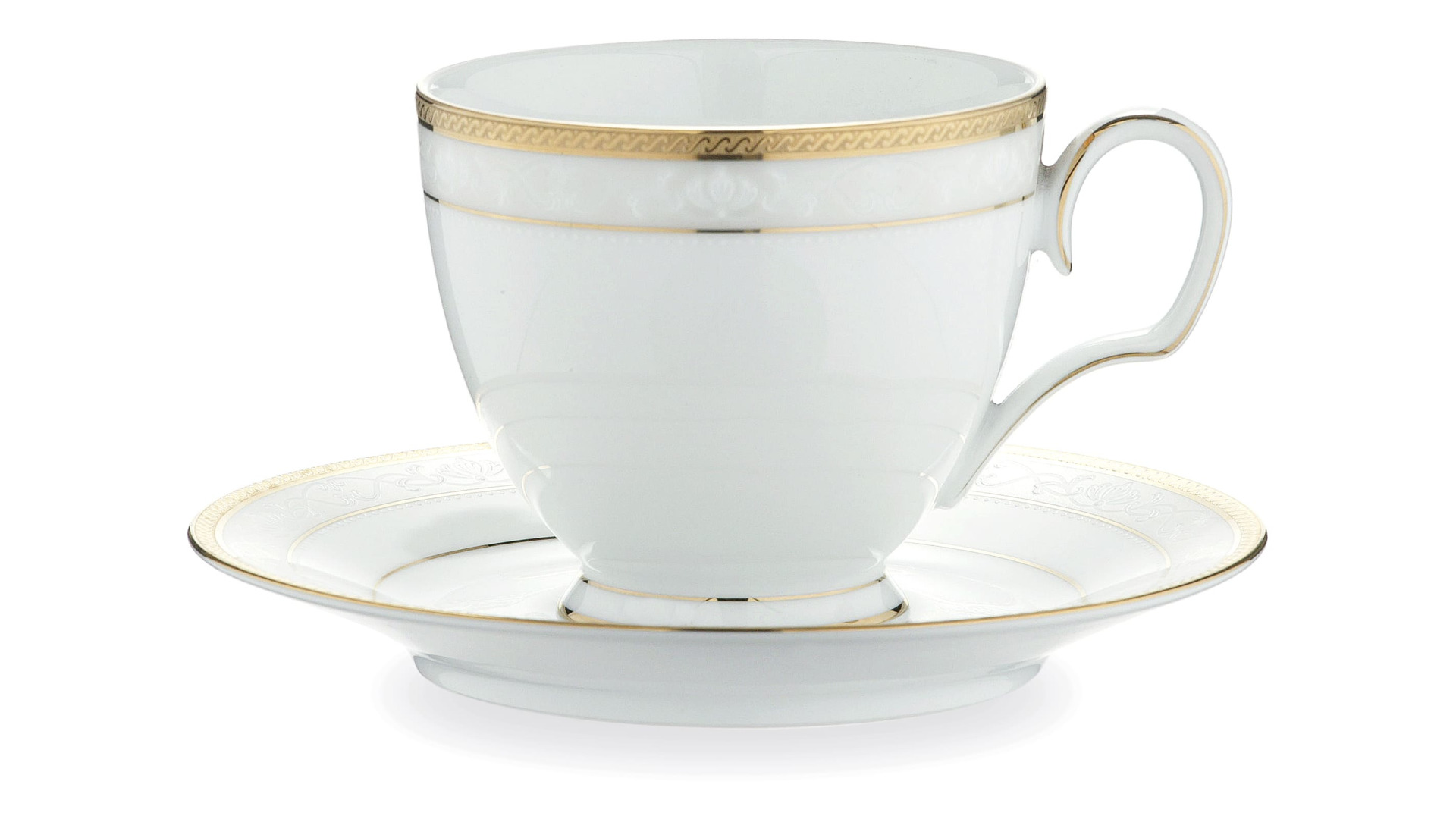 10665452 Noritake Сервиз чайный Noritake "Хэмпшир, золотой кант" на 6 персон 14 предметов Фарфор  - Вид №3