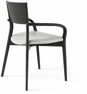 MisuraEmme Стул ясень с подлокотниками со встроенной подушкой Atelier