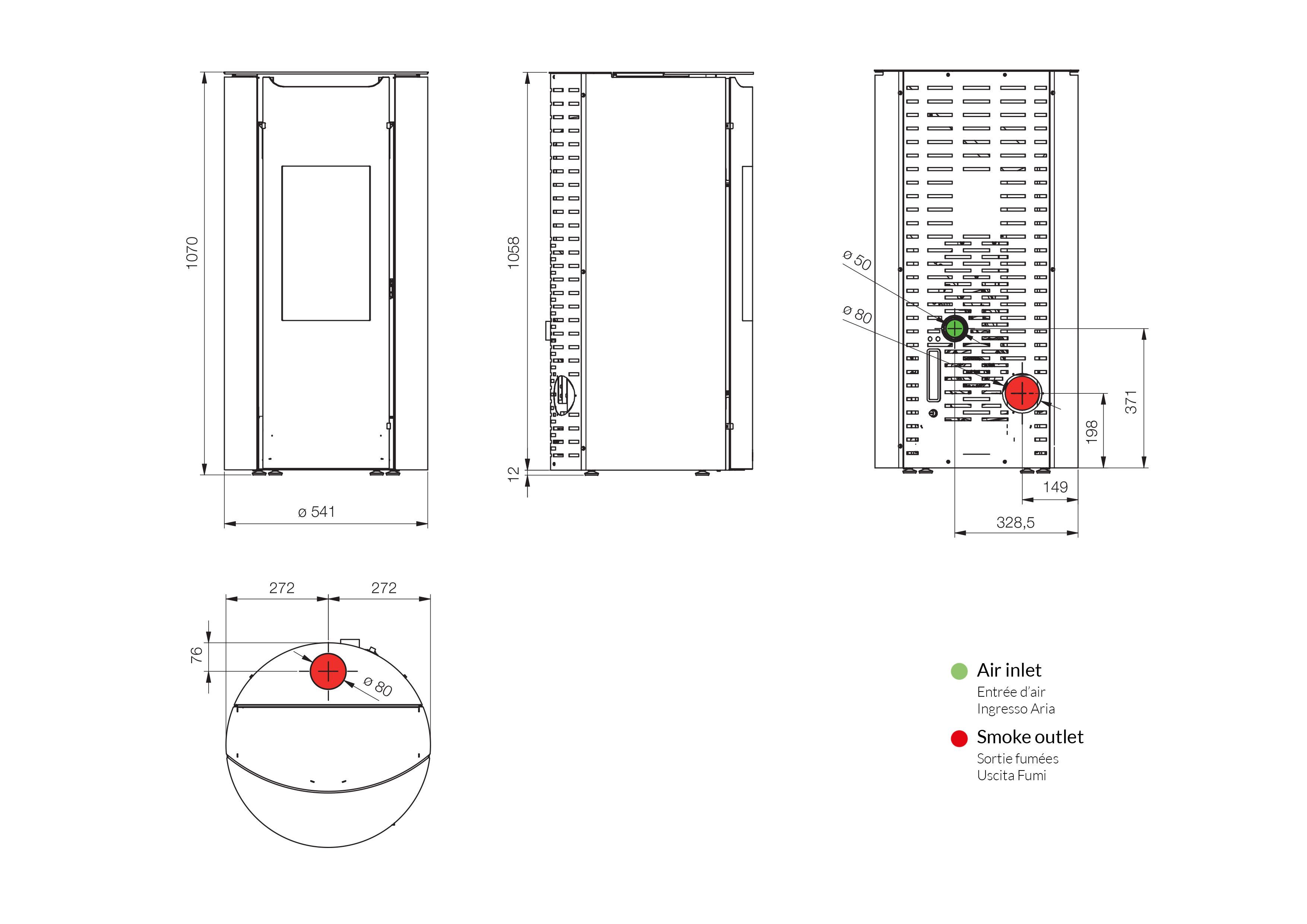 Пеллетная печь с Wi-Fi класса A+ Jolly Mec воздушные системы ARCH-00062709 - Вид №2
