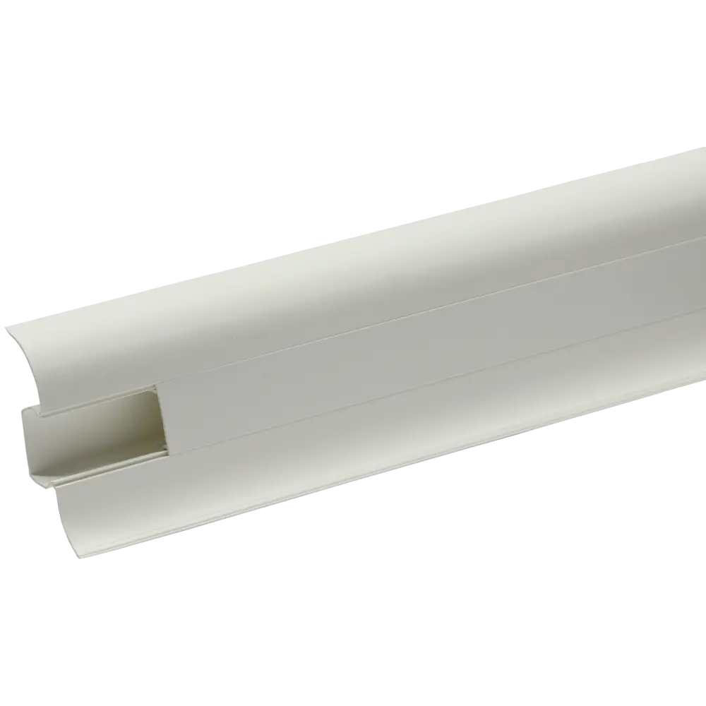 ARTENS Плинтус напольный ПВХ с кабель-каналом 5.5 см белый 83410217 STLM-0041054