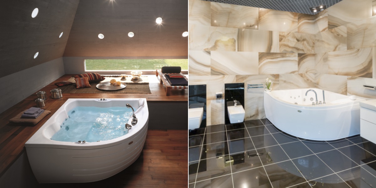 Ванна угловая с гидромассажем "BASE" Maxima 9443-788A Jacuzzi 9443788A - Вид №1