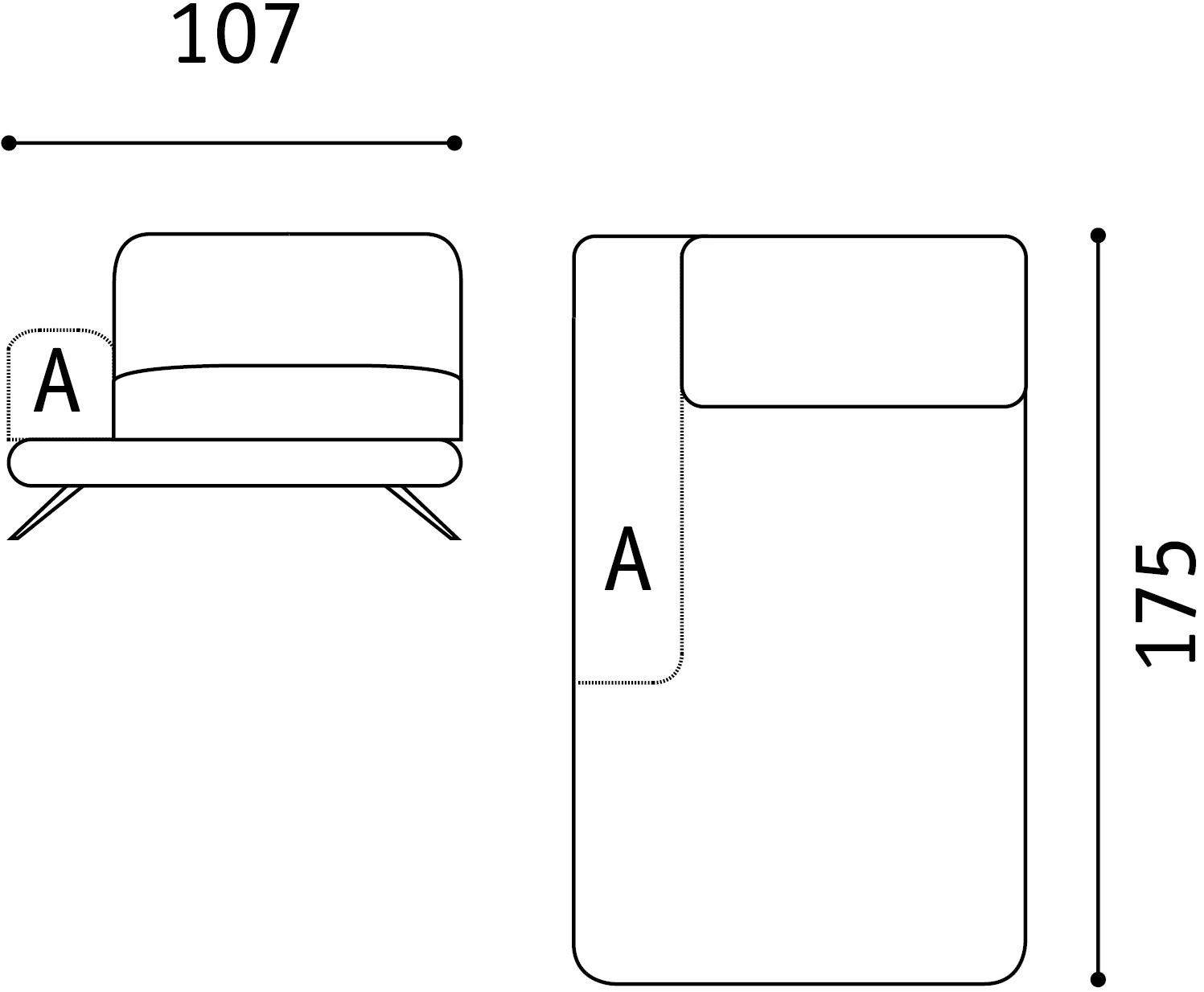 Febal Casa 3-х местный тканевый диван с подголовником Scena sun-id-1397588 - Вид №26
