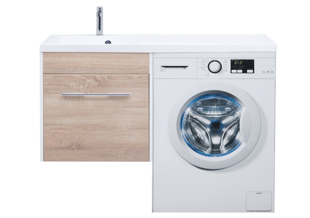 Тумба с раковиной Aquanet Августа 120 L дуб сонома 0021002700239565 - Вид №12