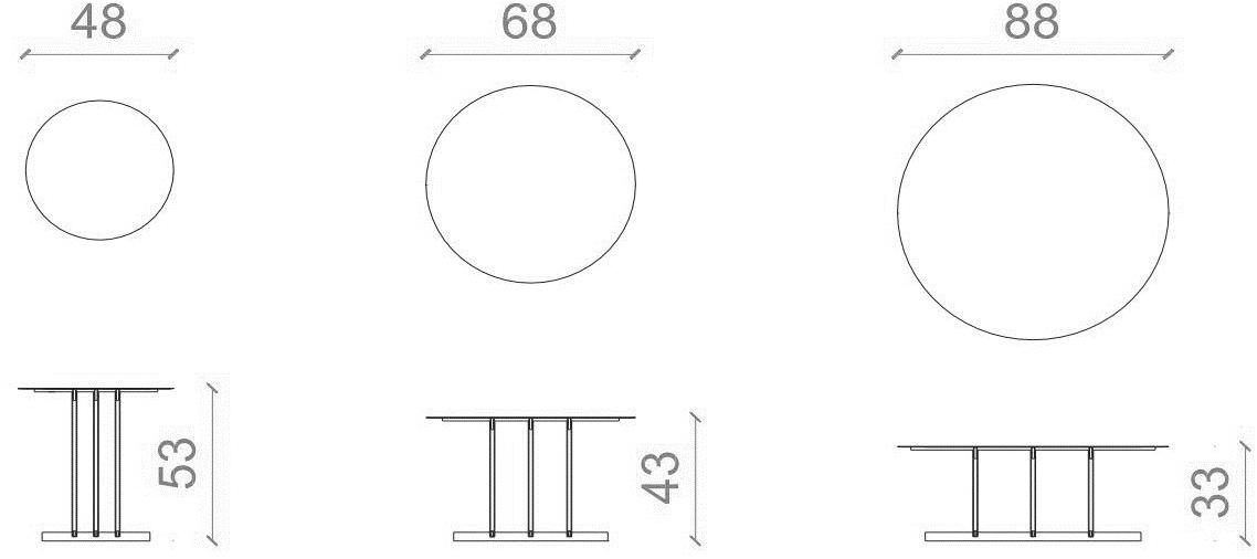 B&T Design Круглый лакированный журнальный столик sun-id-1442864 - Вид №6