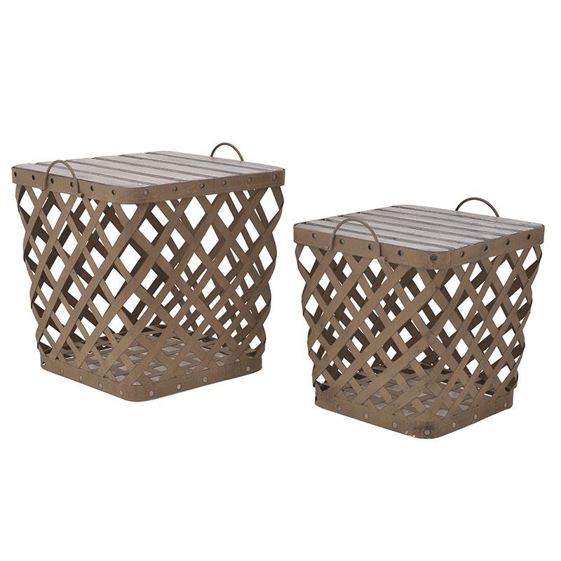 3870898.0062 Корзина с крышкой, набор из 2х TO4ROOMS  - Вид №1