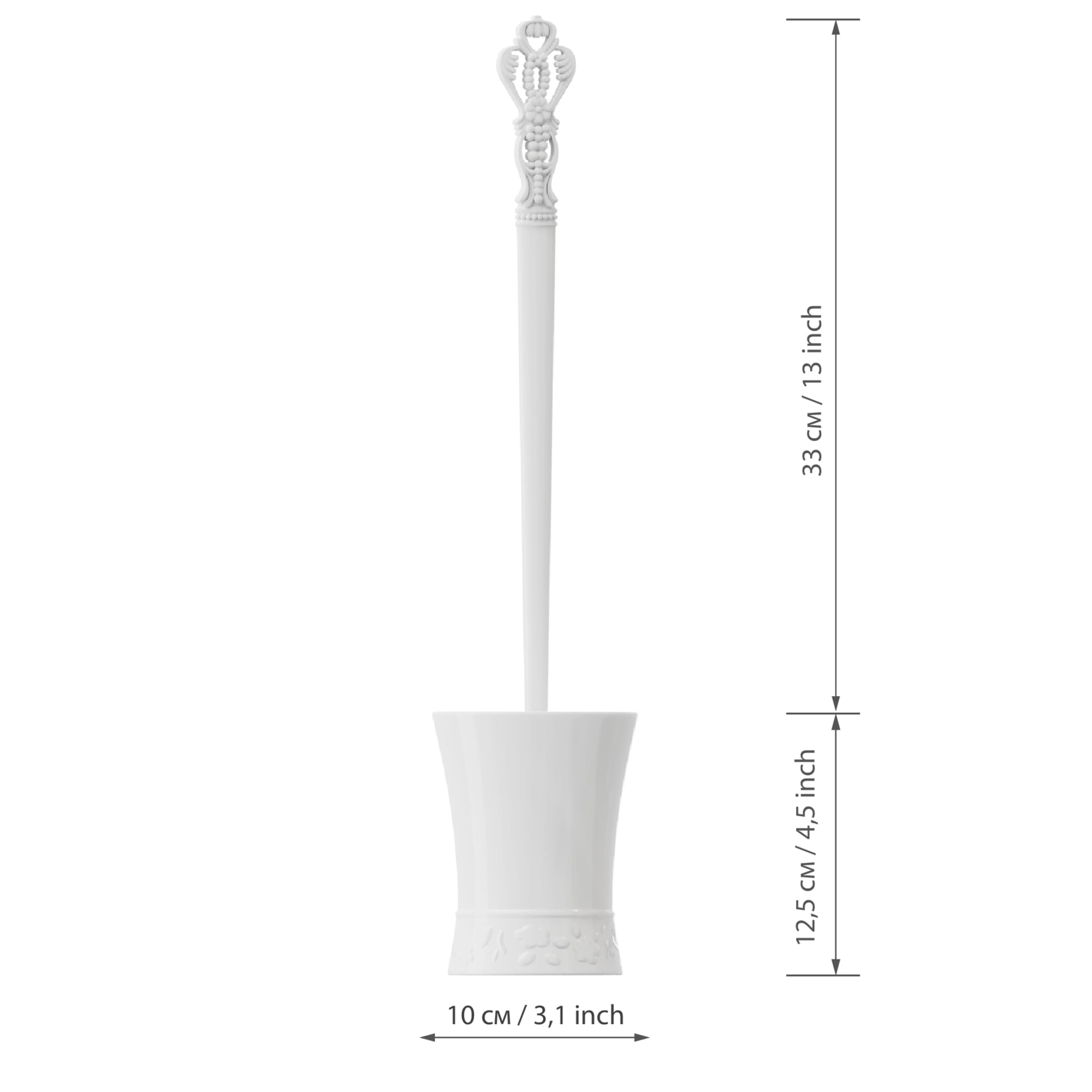 84730513 Ёршик для унитаза Swensa Venice цвет белый нет Santreyd  - Вид №4