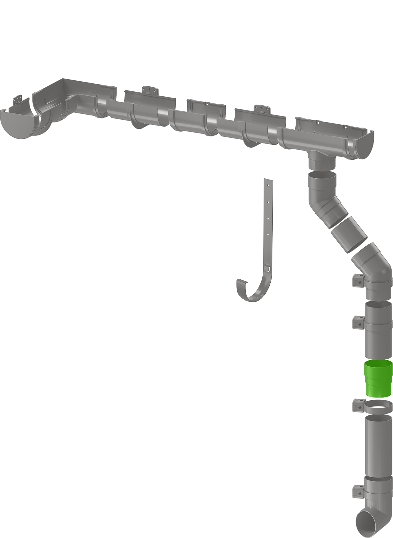 81930135 Муфта соединительная Dacha 80 мм белый STLM-0014099 DÖCKE  - Вид №1