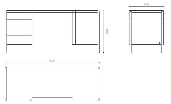 Стол с ящиками Stylish Club His &amp ARCH-00135028 - Вид №8