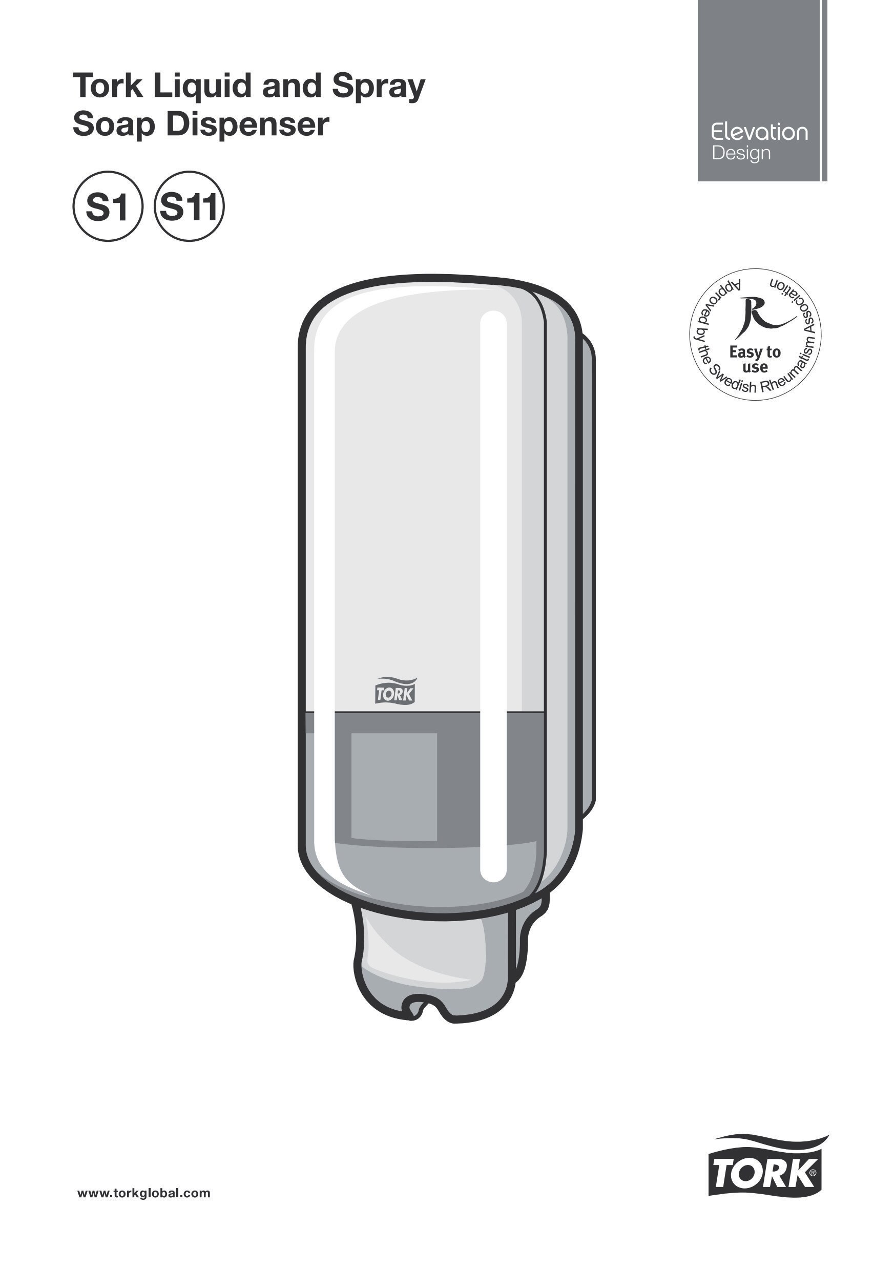 56000038 Дозатор жидкого и аэрозольного мыла Tork  - Вид №3