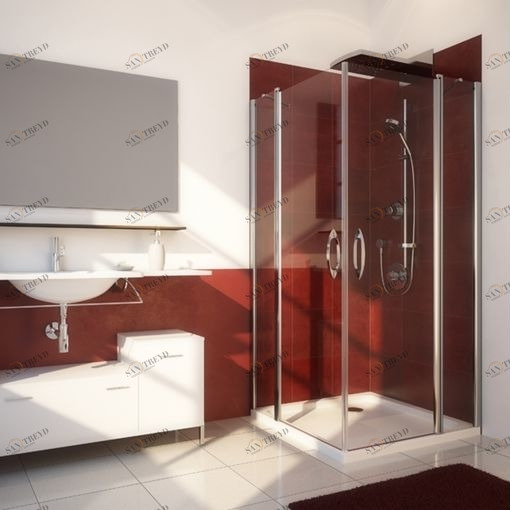 Душевая кабина 95x95 GK-604 стекло прозрачное GUTEWETTER LUX SQUARE 95X95GK604