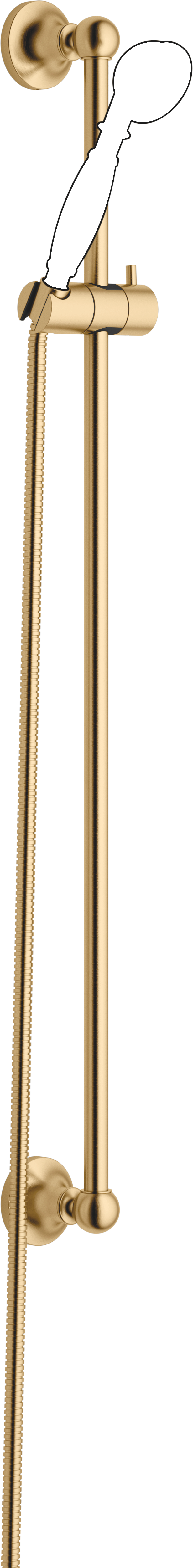 MADISON Душевой набор без ручного душа - Brushed Durabrass (23-каратное золото)