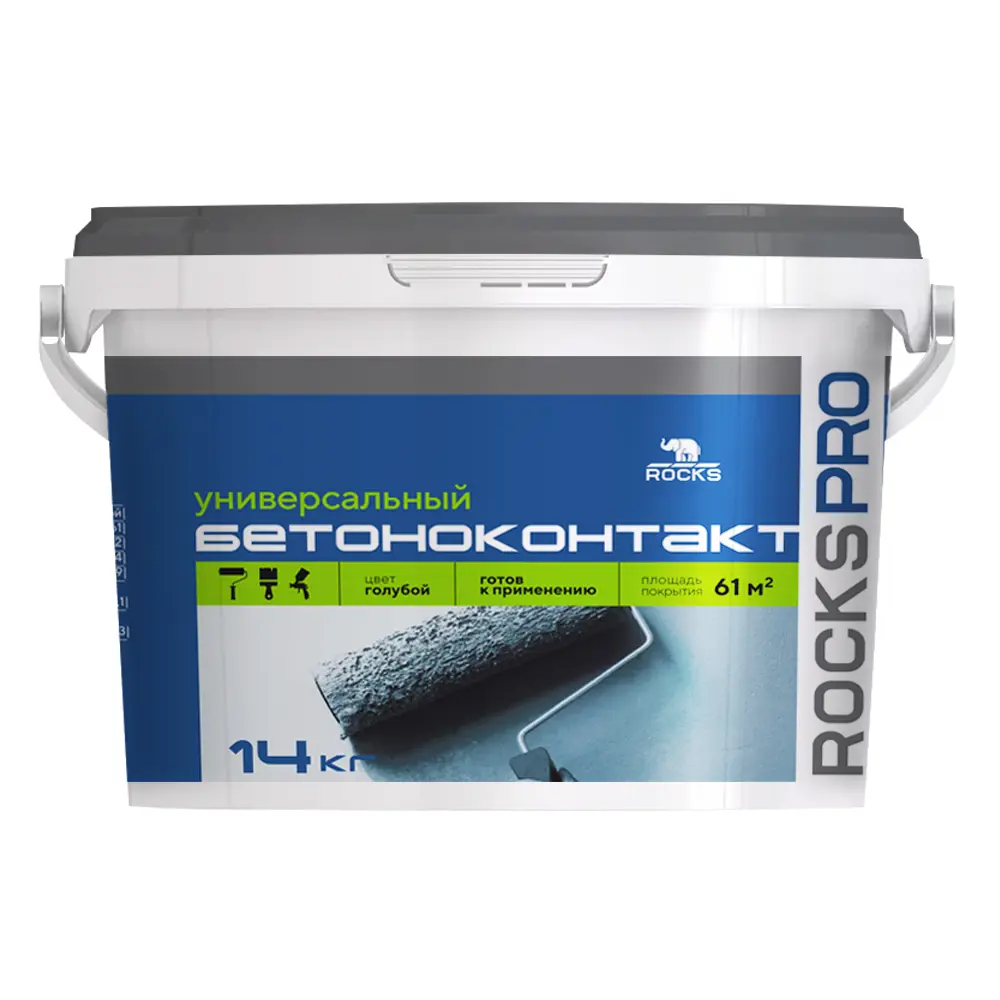 Бетонконтакт Rocks Pro - универсальная грунтовка с кварцевым наполнителем 14 кг 89415128 STLM-1565412