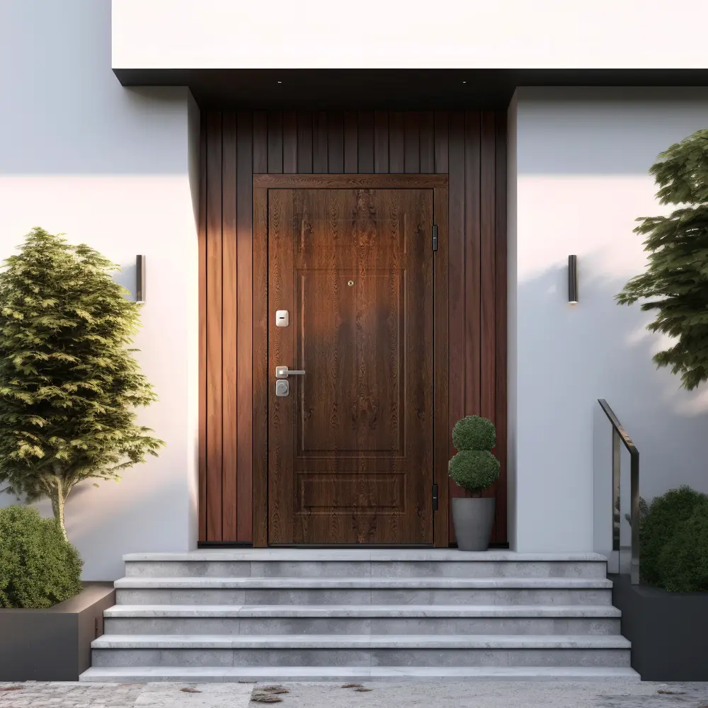 Дверь входная металлическая Мельбурн 96x201 см правая белая BELWOODDOORS STLM-2016999 - Вид №10