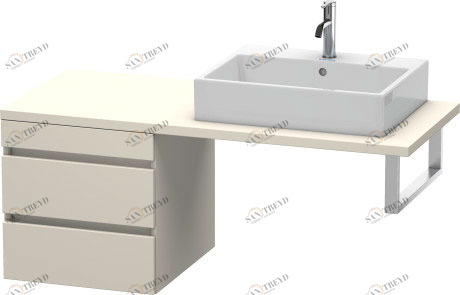 DS533709191 DuraStyle Шкафчик для консоли Серо-коричневый декор Duravit