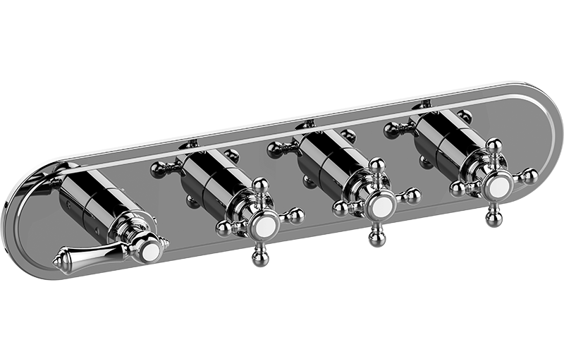 E-8088H-LM15C2-T Планка M-Series с 4 ручками - Внешняя часть GRAFF Adley