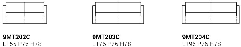 Marelli 3-х местный кожаный диван Cubic sun-id-1500596 - Вид №4