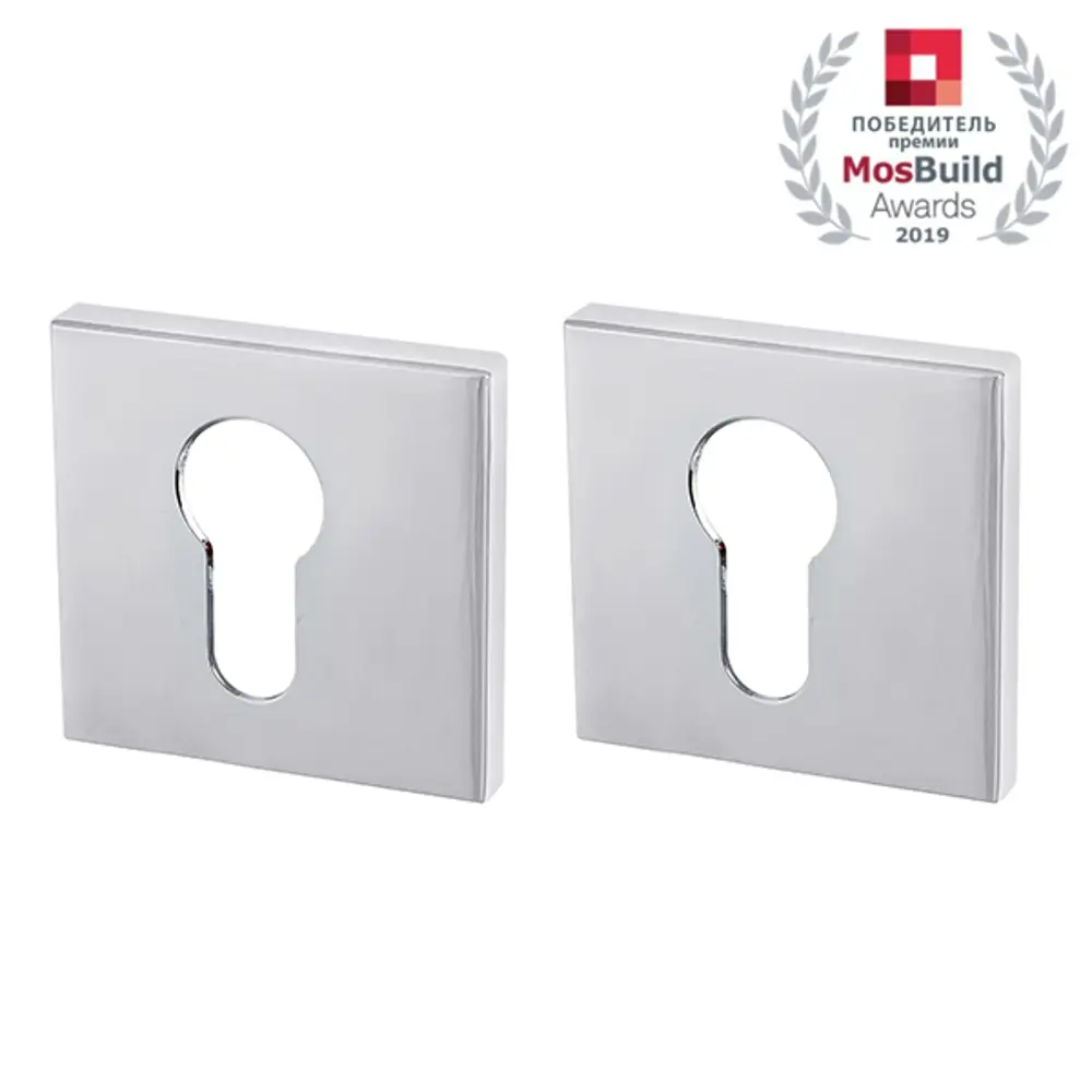 Накладка под цилиндр Armadillo ET.K.USS52 CP-8, ЦАМ, цвет хром STLM-2037325 - Вид №1