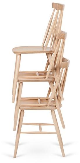 Paged Штабелируемый стул из бука  A-9850  - Вид №4