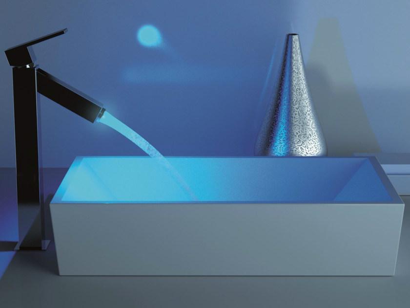 Remer Rubinetterie Смеситель для умывальника, однорычажный, LED Q-color Qr 10 l - Вид №1