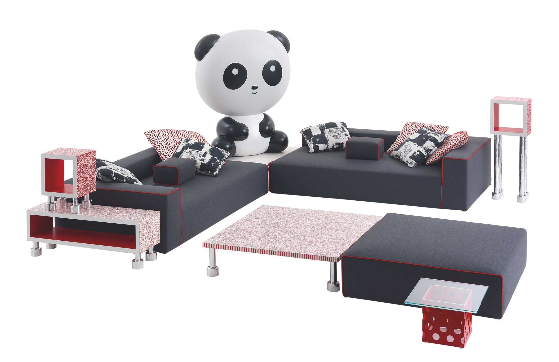 Низкий журнальный столик из ламината CAPPELLINI Panda ARCH-00100673 - Вид №1