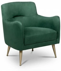 Essential Home Кожаное кресло с подлокотниками Dandrige