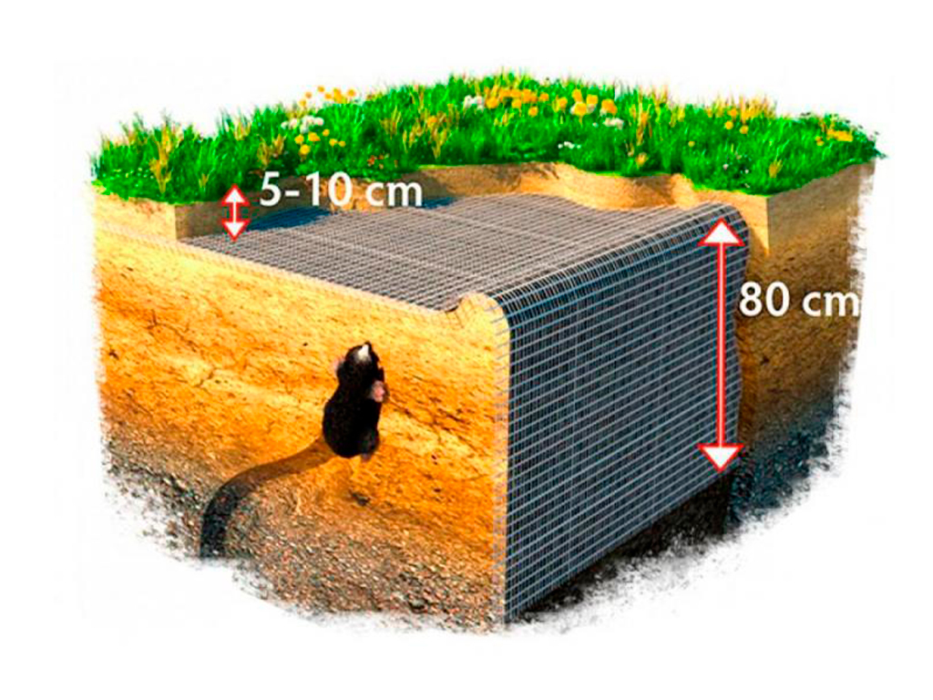 Сетка от кротов 2х25м ГеоПластБорд GPBST-183 - Вид №2
