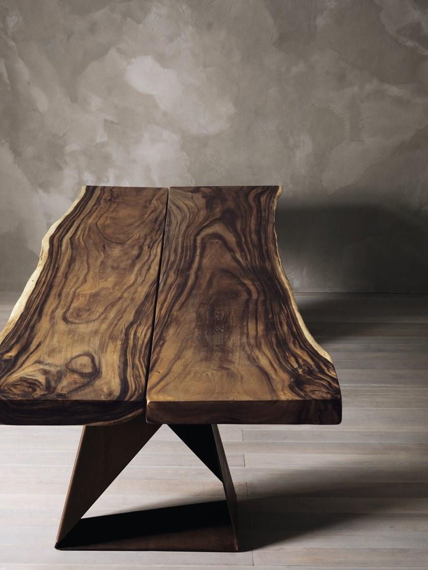 ELITE TO BE Стол со столешницей из массива дерева и металлическим основанием Eno sun-id-1504979 - Вид №3