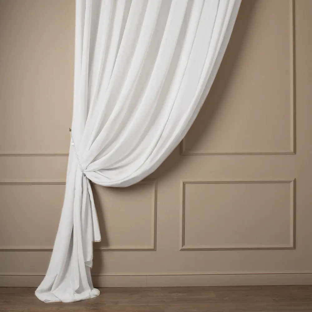Тюль 1 п/м креп Linen 340 см 100 г/м² цвет белый TEX REPUBLIC STLM-2190995