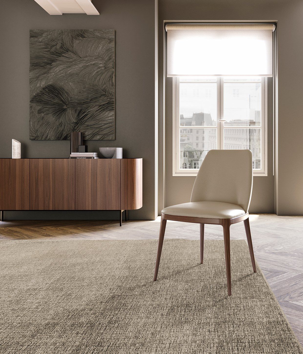 Кожаный мягкий стул EFORMA Max ARCH-00034543 - Вид №3