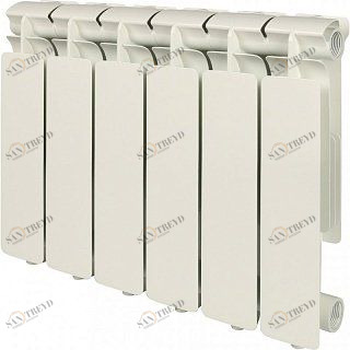 Радиатор STOUT Bravo алюминиевый, 6 секций, высота 350 мм SRA0110035006