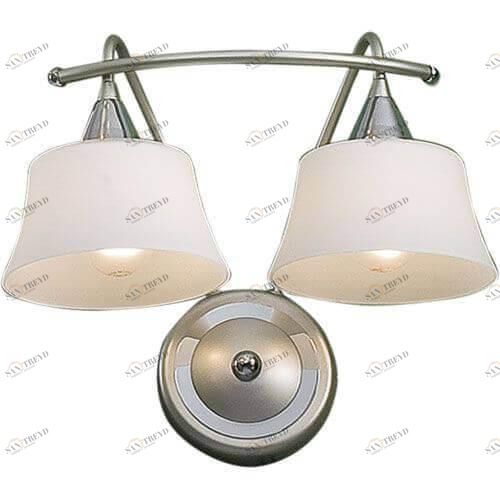 Бра со стеклянными плафонами на 2 лампы белое "Стелла" CL110321 CITILUX СТЕЛЛА СЕРЕБРО 00-3930911 Бежевый;серебро 