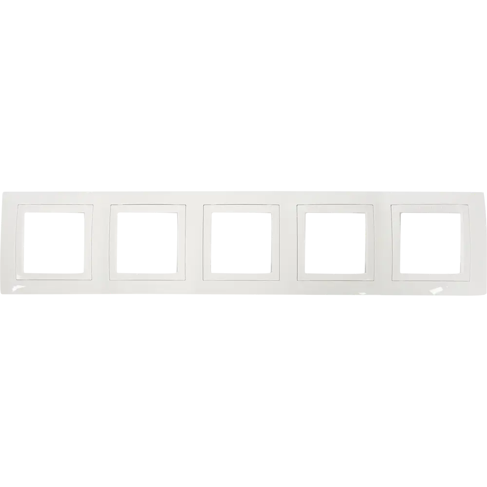 Рамка для розеток и выключателей Systeme Electric Unica 5 постов, цвет белый 12515060 STLM-2211363