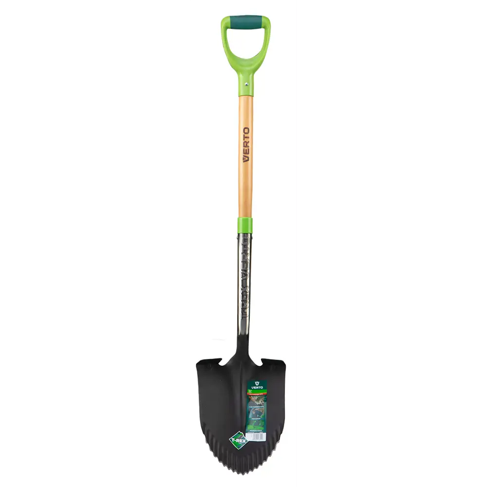 Лопата штыковая Verto 114 см сталь с черенком и зубьями STLM-2080611 - Вид №1